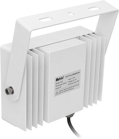 Univivi IR Illuminator 15 LEDs 90 Degree Wide Angle IR Lights for Night Vision IP67 Waterproof 850nm Infrared Light for Security Surveillance Camera Indoor&Outdoor in Kuwait