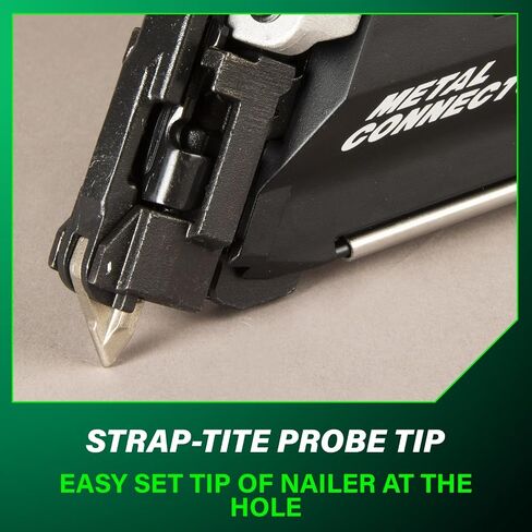 Metabo HPT Cordless Metal Connector Nailer, 18V - 4.0 Ah Battery, 1-1/2-Inch 36 Degree Paper Tape Metal Connector Nails, NR1838DKA in Saudi Arabia