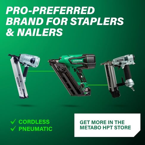Metabo HPT Cordless Metal Connector Nailer, 18V - 4.0 Ah Battery, 1-1/2-Inch 36 Degree Paper Tape Metal Connector Nails, NR1838DKA in Saudi Arabia