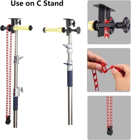 Photography 1 Roller Background Support System with Metal Chain, Wall/Ceiling/Stand Mount in Saudi Arabia