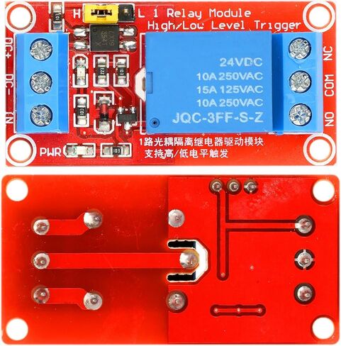 WWZMDIB 5V Relay Module 2 قناة عالية ومنخفض المستوى الزناد Optocoupler عزل متوافق مع Arduino Raspberry Pi ESP32 STM (وحدة ترحيل 24 فولت 2 قناة) in Kuwait