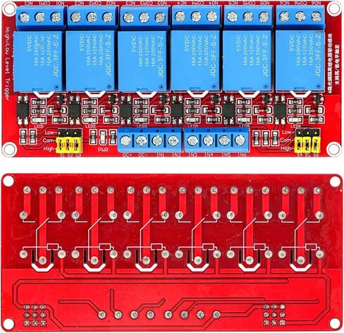WWZMDIB 5V Relay Module 2 قناة عالية ومنخفض المستوى الزناد Optocoupler عزل متوافق مع Arduino Raspberry Pi ESP32 STM (وحدة ترحيل 24 فولت 2 قناة) in Kuwait
