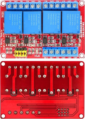 WWZMDIB 5V Relay Module 2 قناة عالية ومنخفض المستوى الزناد Optocoupler عزل متوافق مع Arduino Raspberry Pi ESP32 STM (وحدة ترحيل 24 فولت 2 قناة) in Kuwait