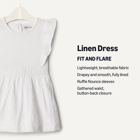 Amazon Essentials x Sofia Grainge Toddlers and Baby Girls' Linen Dress in Saudi Arabia
