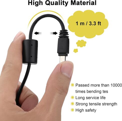 Camera Charger Cable Cord for Casio Exilim EX-H60 EX-ZS220 EX-N50 QV-R200, 8-Pin Data Transfer Cable Replacement for Casio EMC-5U 5FT in Saudi Arabia