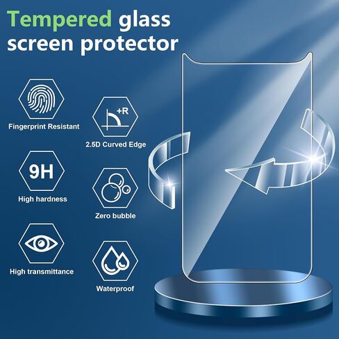 بالنسبة إلى iPhone 16 Pro Max Screen Protector مع واقي عدسة الكاميرا ، فإن صلابة 9H صلبة مضادة للخلع ، فليم مقسّمة ، ودية ، وضرب ، 6.9 بوصة (2+1+1 حزمة) in Saudi Arabia