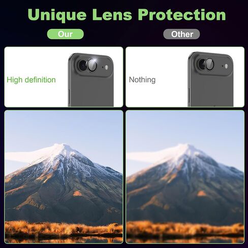 بالنسبة إلى iPhone 16 Pro Max Screen Protector مع واقي عدسة الكاميرا ، فإن صلابة 9H صلبة مضادة للخلع ، فليم مقسّمة ، ودية ، وضرب ، 6.9 بوصة (2+1+1 حزمة) in Saudi Arabia