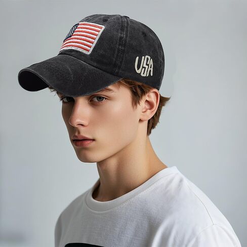 Vintage Baseball Cap for Men Women UPF50+ Washed Cotton Low Profile Adjustable Distressed Golf Dad Hat in Kuwait