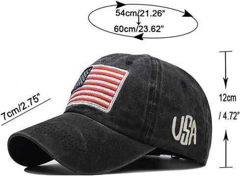 Vintage Baseball Cap for Men Women UPF50+ Washed Cotton Low Profile Adjustable Distressed Golf Dad Hat in Kuwait