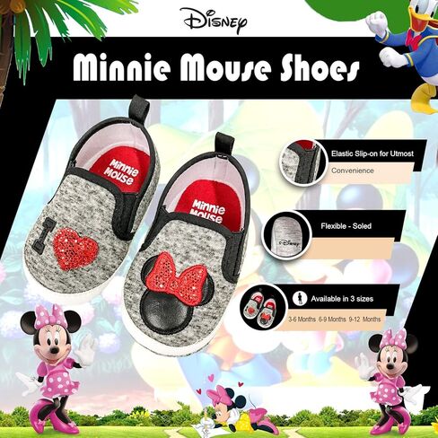 Disney Mickey Mouse White Infant Shoes - Easy Velcro in and Out - Size 9-12 Months in Saudi Arabia
