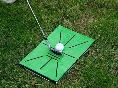 Golf Hitting Mat – Swing Path Detection with 14''x9'' Aluminum Base 3'' Dual Ground Spikes – Golf Practice Mat for Outdoor Use Backyard & Home Course, Swing Feedback & Training Aid in Saudi Arabia