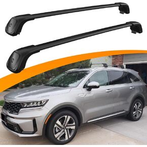 Snailfly Upgraded Roof Racks Cross Bars Fit for 2021-2024 KIA Sorento & Sorento Hybrid Heavy Duty Cargo Carrier Lockable Crossbars (Not for X-Line)