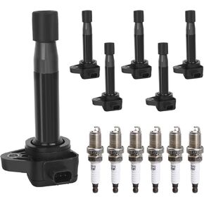 Ignition Coil Pack & Spark Plugs Replacement for 3.5 3.5L V6 2008 2009 2010 2011 2012 Honda Accord, 2008-2017 Honda Odyssey, 3.7 3.7L V6 2009-2014 Acura TL, 10-14 Acura TSX, 09-12 Acura RL, UF603