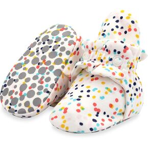 Zutano Unisex Organic Cotton Baby Booties With Gripper Soles