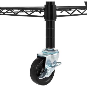Casters Set of 4 Heavy Duty, Caster Wheels 3 inch, Wire Shelf Replacement Wheels, Industrial Casters for Wire Shelving, Caster Wheels1/4" x 20, 5/16" x 18, 3/8" x 16, M8, M10 Threaded Stem