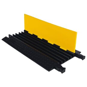 Checkers Industrial Safety Products YJ5-125-Y/B Jacket 5-Channel Lineal Cable Protector, Yellow with Black