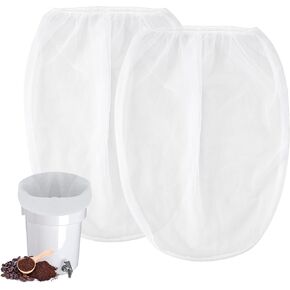 Alocs Cold Brew Coffee Filter Bag Compatible with Toddy Cold Brew System for 5 Gallon Commercial Brewers, Filter Bag for Coffee Grounds & Ice Tea - Quick Drain, Washable & Reusable (2 Pack)