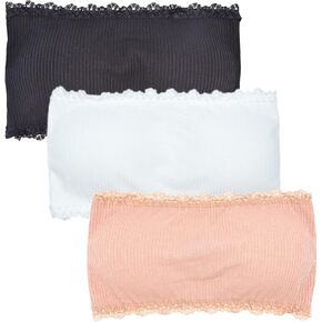 VeaRin Girls' Strapless Bra Bandeau Tube Top 10-12 12-14 Years Old, 30A 32A Strapless Bras for Teens Girls