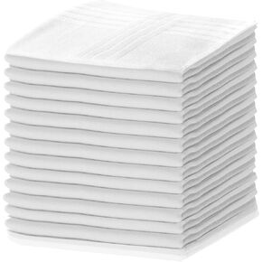 مناديل جيب مربعة من أومو لورينزو للرجال، مناديل ناعمة مصنوعة من القطن بنسبة 100% in Kuwait