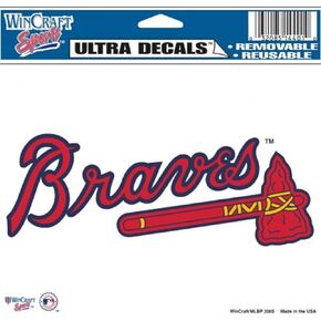 Wincraft MLB Atlanta Braves Multi-Use Colored Decal, 5" x 6"