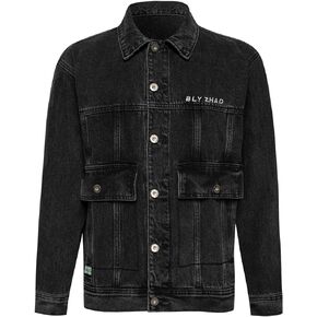 Rhomba Men's Classic Vintage Slim Fit Denim Long Sleeve Jacket