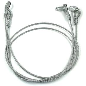 BRGMAX 2pcs Replacement Cables Install with EZ Cable Clips Tailgate Assist Parts 15 Minute