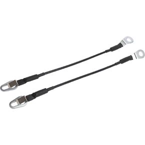 Motoforti Rear Tailgate Cables, Lift Gate Support Straps Pickup, for Chevrolet Silverado 2500 1999-2004,16637944,Metal, Rubber, Black, Silver Tone, 1 Pair