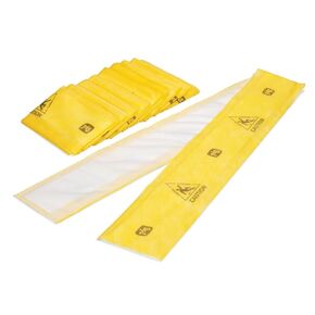 Pig Home Solutions Water Absorb-&-Lock Absorbing Strips | 10 Strips | 5" W x 10' L | Absorbs up to 2 gal per Strip | PM50807