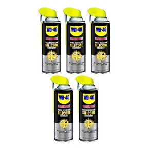 WD-40 Specialist Water Resistant Silicone Lubricant Spray, 11 Ounces (5 Pack)
