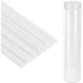 PATIKIL 30CM/12Inch Reed Diffuser Stick, 100 Pack Fiber Aroma Fragrance Refill Sticks Replacement with PET Bottle for Home Office Hotel Party Wedding, White