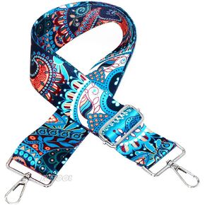 SWTOOL 2" Wide Handbag Strap Purse Straps Replacement Adjustable Guitar Strap Cross-Body Bag Straps with Silver Metal Buckles