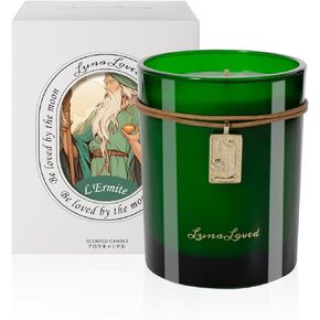 LunaLoved Scented Candles for Tarot The Hermit | Juniper Lavender Scented Candles | Soy Candles for Home Scented | Bergamot Pink Pepper vetiver Eucalyptus | Mood-relex Candles