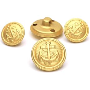 11 Pcs Gold Metal Blazer& Suit Buttons Set -Premium Sewing Buttons for Coat Jacket
