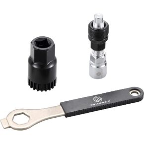 Teyssor Bike Crank Extractor and Bottom Bracket Remover with Spanner Wrench Bicycle Cycling Repair Tool Kit