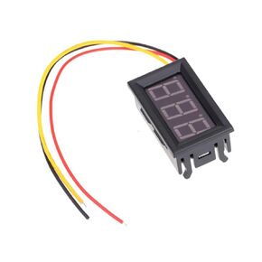 FOYTOKI Current Meter Dc Panel Digital Voltmeter Ammeter Multi- Function Power Monitor Digital Display Voltmeter Dc Voltmeter Tester LED Black Digital Voltmeter Amp Volt Gauge Monitor