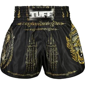 Tuff Sport Muay Thai Boxing Shorts, Retro Styles, Classic Slim Cut, MMA, Kickboxing, Workout Set
