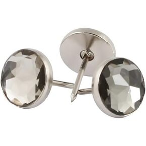 decotacks® 7/16 بوصة مسامير تنجيد الأريكة الكريستالية، مسامير، لون دخاني [100 قطعة] DXC0611#27 in Kuwait