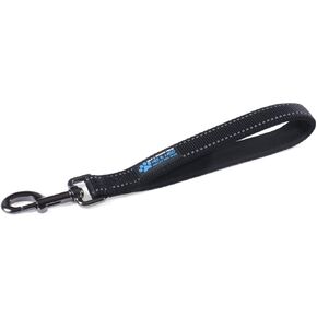 Max and Neo Short Traffic Leash 10" - We Donate One for One a Dog Rescue for Every Leash Sold (Black)