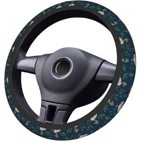 FeHuew Cute Farm Animal Mallard Duck Steering Wheel Cover for Women, Girls 15 inch Universal Auto Car Anti Slip Wrap Steering Wheel Covers Fit for Vehicles, Truck,SUV