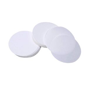 Hemobllo Qualitative Filter Paper, 18cm Round Lab Filter Paper Medium Flow Chemical Analysis Testing Funnel Filter Paper (100 PCS)