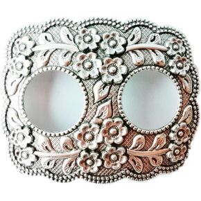 PunPund Sarong Buckle Thai Engraved Clip Belt Silver Skirt Scarf Ties Style Thailand Tradition Vintage Square Jasmine Women Dress 1 Piece