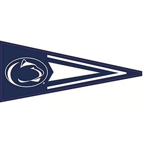9 Inch Penn State Pennant Decal Flag Lions Pennsylvania University PSU Removable Repositionable Peel Self Stick Wall Sticker Art NCAA Home Room Decor 9 by 4 inches