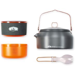 GSI Outdoors Halulite Ketalist, Ultralight Backpacking Kettle and Eating Set