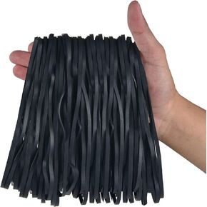 120 Pieces Large Rubber Bands Heavy Duty Large Rubber Bands Strong Elastic Bands for Office Supply, File Folders, Garbage Cans, 8 Inches (Purple)