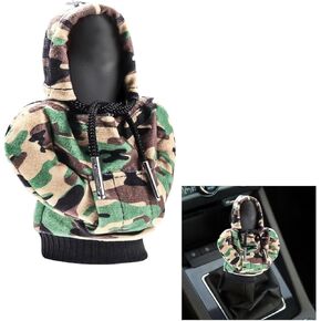 Car Shift Knob Hoodie Cover, Funny Fashional Sweater Hoodie Winter Warm Car Shift Cover Shifter Hoodie Protector, Universal Shift Knob Cover Car Interior Decor Accessories