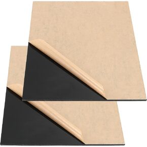 2PCS 11 x 14 x 1/4 Inch Black Acrylic Sheet, Opaque Black Cast Plexiglass Sheets, Black Acrylic Panel Board with Protective Paper for DIY Crafts, Picture Frames, Signs, Display Projects