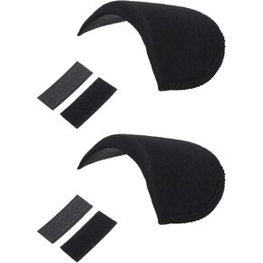 PATIKIL 1 Pairs Shoulder Pads, Costume Shoulder Pads Breathable Sponge Pads Reusable Removable for Women Clothing Men Blazer Suit Coat Sewing, White