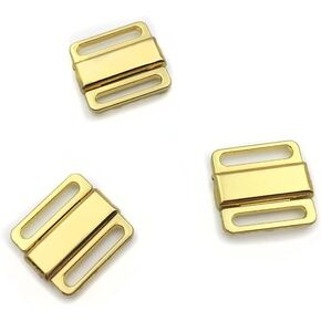 10 Sets Gold Nickel Free Front Closing Bra/Bikini Hook Closure 1/2" wide Bra Making Lingerie Sewing Bramaking