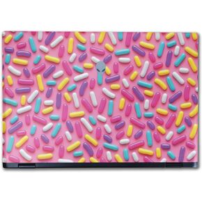 Laptop Skin Compatible with Alienware M16 R2 (2024) - Sprinkles - Premium 3M Vinyl Protective Wrap Decal Cover - Easy to Apply | Crafted in The USA by MightySkins