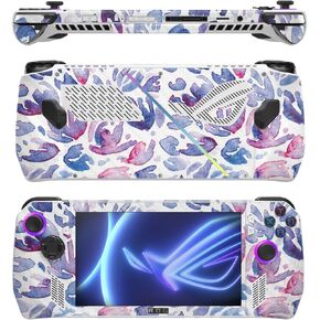 MightySkins Glossy Glitter Skin Compatible with Asus ROG Ally - Blue Mountains | Protective, Durable High-Gloss Glitter Finish | Easy to Apply